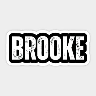 Brooke Name Gift Birthday Holiday Anniversary Sticker